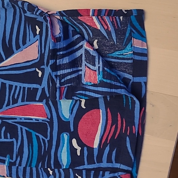 NWOT TALBOTS 100% Cotton Sailboat Themed Coastal Pants with Pockets - Picture 3 of 15